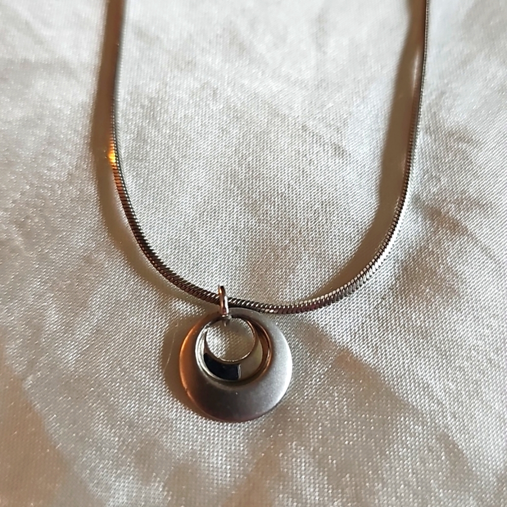 Lia Sophia RETIRED Full Moon Pendant Necklace